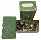 Vintage Singer Sewing Machine Attachments Set 160809 Ruffler Foot Box Manual