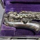 Vintage Nickle Plate C Melody C G Conn Ltd Saxophone Elkhart Indiana A l   Xtras