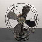 Vintage Robbins   Myers 804-c Desk Fan 9  Black Cast Iron Oscillating Tested