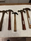 Vintage Lot Of 5 Claw Hammers 1 Plumb   4 Unbranded 