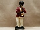 Vintage Hand Painted Porcelain Jazz Figurines New Orleans Preservation Hall
