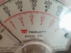 Triplett 310  49-8142  Hand Held Com-vom Meter  With Cables   Leathe Case  Nice 