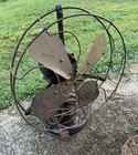 Vintage Ge Brass Blade Fan Oscillating Type Aou S-guard 1920s As-found Does Work