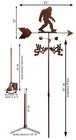 Swen Products Bigfoot Sasquatch Steel Weathervane
