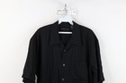 Vintage 90s Y2k Streetwear Mens Large Textured Knit Camp Collar Button Shirt