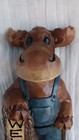 Lumberjack Moose Welcome Figuerine 8 5  X 3 5  X 2 5  Made Of Resin 