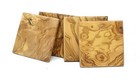 Olive Wood Coaster Set Of 4 Square Handcrafted Rustic Drink Glass Tableware