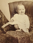 Pittsburgh Pennsylvania Pa Antique Vintage Cdv Photo Picture Baby Boy In Chair