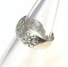 Cw Sterling Silver 925 Flower Toe Ring Ju11