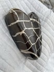 Huge Polished Lake Michigan Septarian Nodule  1 1 Lb Heart Shape Lightning Stone