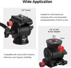 Avella V502 Tripod Fluid Head Pan Tilt Arca Swiss Plate For Dslr Video Camera
