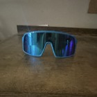Oakley Shield Sunglasses Blue Frame Mirrored Blue Lens For Men