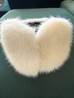 Vintage Genuine White Mink Fur Luxury Earmuffs