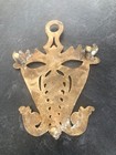 Beautiful Vintage Solid Brass Trivet With Lovely Patina Functional Decoration