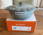 Le Creuset Enameled Cast Iron Round Petal Soup Pot 26 Cm 4 5 Qt Sea Salt New Nib