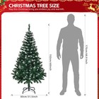 5ft Snow Tipped Artificial Christmas Tree Unlit 480 Branch Tips Metal Stand