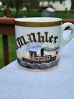 Antique Limoges Scarce Tugboat American Flag Occupational Shaving Mug Cup Crisp