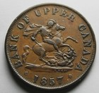 Canada  Bank Of Upper Canada 1857 Half Penny Token  2310-233