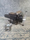 Larin 4 In  Bench Vise  Swivel  Anvil Top Workshop Compact Vintage 4  Adjustable