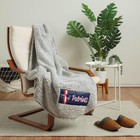 Nfl Team Color Big Logo Sherpa Blanket 60  X 70  - Soft  Cozy Throw For Fans