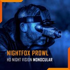 Nightfox Prowl Head Mounted Airsoft Night Vision Goggles For Bump Helmet - Black