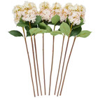 35 In  Pink Hydrangea Artificial Flower Stem  set Of 8 