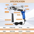 Rug Tufting Gun Starter Kit  cut Pile Carpet Weaving Machine Kit With Frame