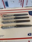 4 Jacobi Jenkins Repousse Sterling Silver Knives 8 1 2    7 2 Ounce read 