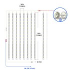 240 480 Led Meteor Shower Lights Fairy String Light Falling Rain Tree Xmas Decor