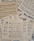 Vintage Huge Lot Of Music Sheets Children s Adults Music Sheets  160   Pgs   