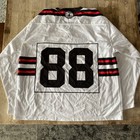 Onondaga Redhawks Box Lacrosse Jersey White home Rare  88 Size Xl