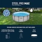 Bestway Steel Pro Max 14 x48  Round Above Ground Swimming Pool With Pump   Cover