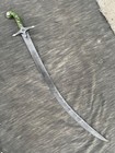 Handmade Damascus Steel Ottoman Shamshir Sword Islamic Curved Blade 38 