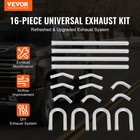 Vevor Diy Universal Exhaust Kit 16 Pieces Exhaust Pipe Kit With Slip-fit Joint