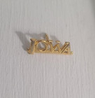 Iowa Ia Vintage Gold Lapel Pin Tie Tack Brooch - Hawkeye State University Badge