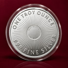 1 Troy Oz Sunshine Minting  999 Fine Silver Round Mint Mark Si