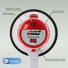 Pyle Compact Megaphone Speaker Battery Operated Siren Alarm Mode Volume