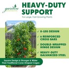 Garden Elements Square 8-leg Heavy-duty Collapsible Tomato Cages  58in H  3 Pk 