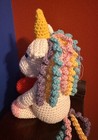 Hand Crochet Unicorn 12 Inches Tall