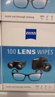 Zeiss Pre-moistened Lens Cleaning Wipes Eyeglass Camera 6  X 5     100 Count  Usa