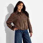 Women s Bubble Hem Faux Suede Jacket - Wild Fable