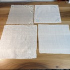 Vtg Lot 27 Burmel Bridal White Hankies Handmade Tatting Crochet Lace Embroidery