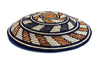 Zulu African Coil Palm Basket - Hand Woven - Traditional South Africa -  18 