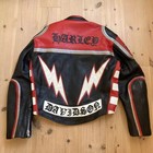 Vintage Harley Davidson Leather Jacket Motorcycle Riding Hd Bike Racing Jacket