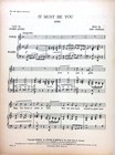 It Must Be You Sheet Music The Ed Wynn Carnival 1920 Broadway Musical Revue