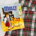 18  American Girl Doll 1991 Pc Molly s Plaid School Jumper Outfit  Complete Set