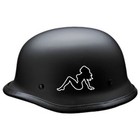 Trucker Girl Left Motorcycle Helmet Sticker B