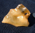 Libyan Desert Glass Meteorite Tektite Impact Specimen  385 Ct  Natural Hole Gem