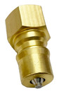 Carpet Cleaning   Inline Filter Brass Quick Connect Plug