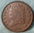 1835 Classic Head Half Cent Better Grade Rotated Reverse   Old Us Coin  503